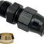 Adaptador tubo combustible aluminio negro 1/4