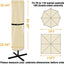 Funda impermeable para sombrilla de 7 a 9 pies beige