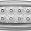 Marcador rectangular ámbar 12 LED luz sellada acero inox