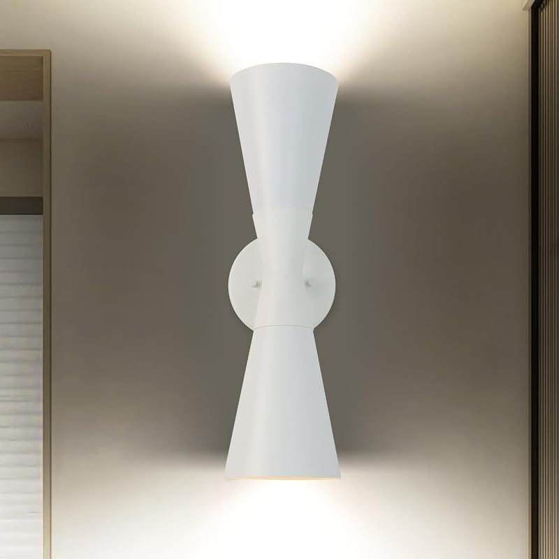 Aplique pared moderno blanco empotrado sala baño dormitorio