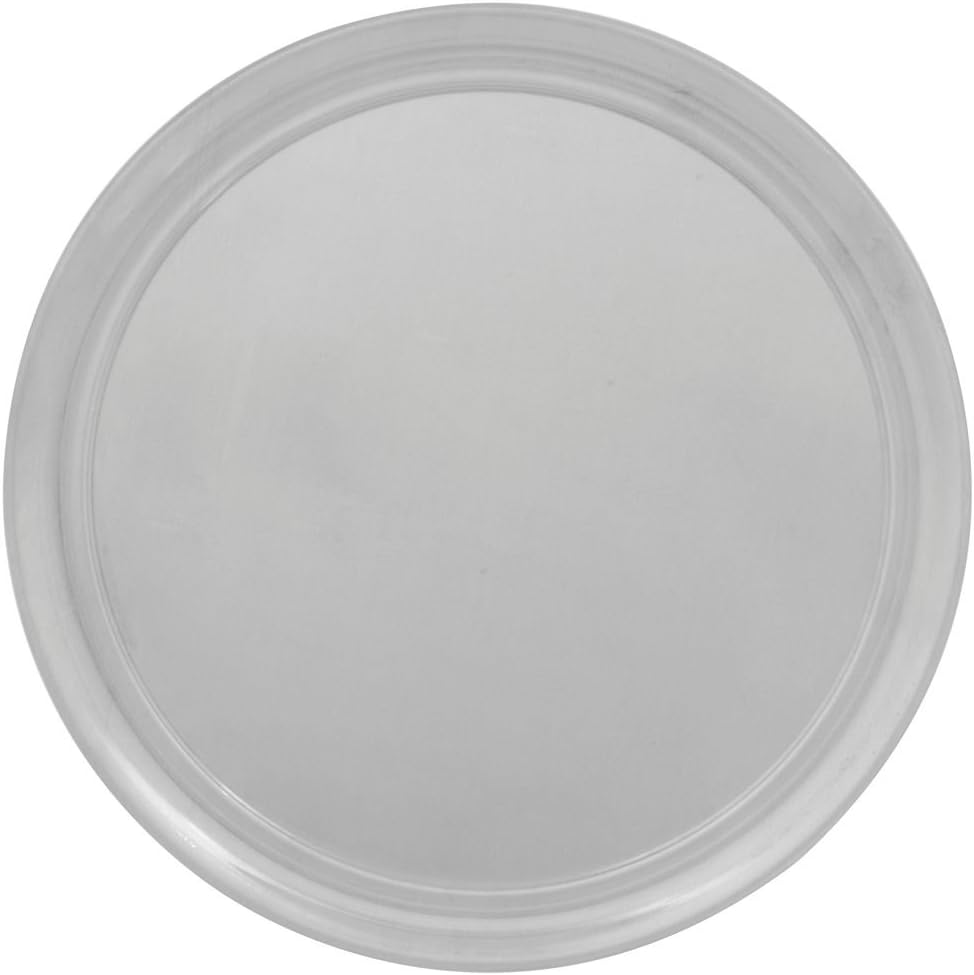 Sartén pizza borde ancho 14pulg color plateado