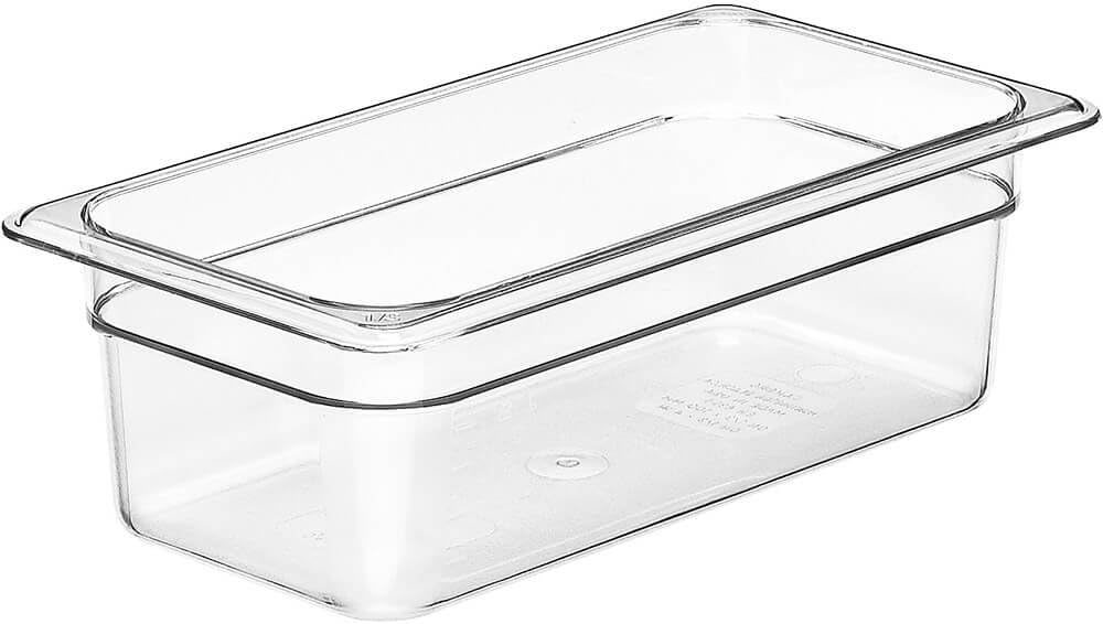 Bandeja Alimentos 4pulg Transparente 6 Pzas