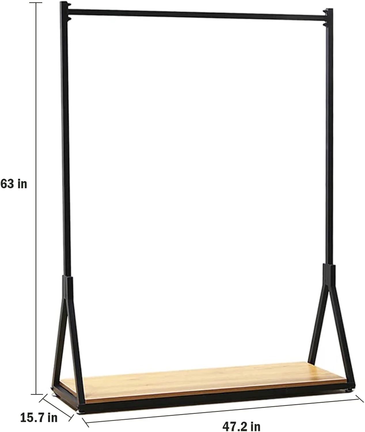 Perchero moderno con ruedas para vestidos novia 47.2pulg