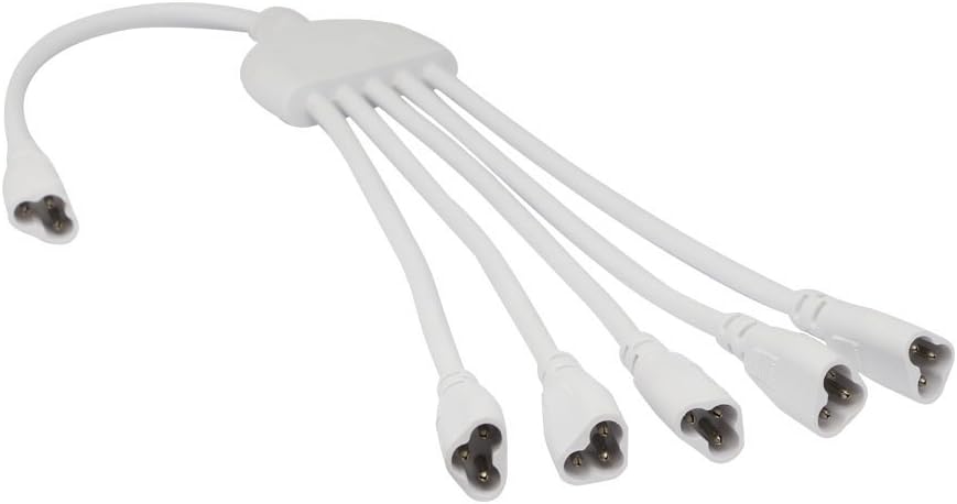 Cable divisor LED T5 T8 5 vías conector 3 pines para techo
