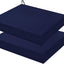 2 Pzas Cojines Silla Exterior 18.5x16" Antihumedad Azul