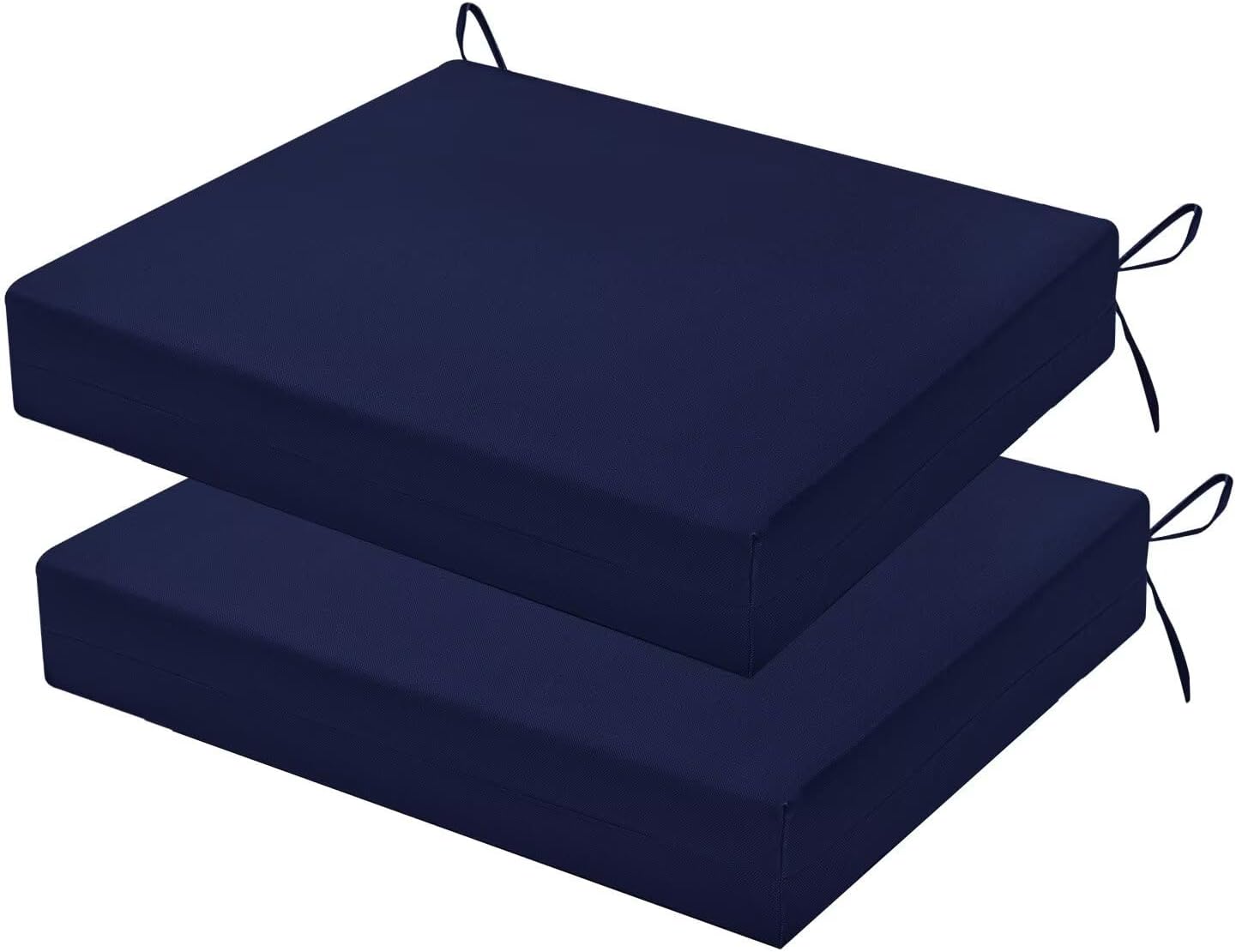2 Pzas Cojines Silla Exterior 18.5x16" Antihumedad Azul