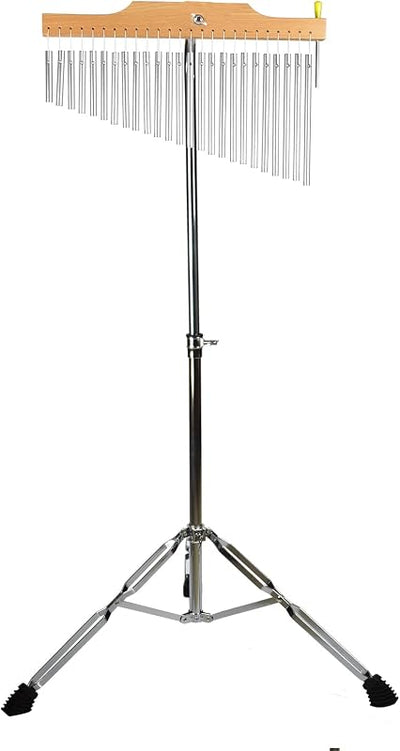Campanillas barra soporte ajustable 25 notas plata