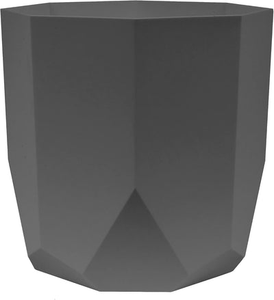 Maceta resina duradera 8pulg color carbón