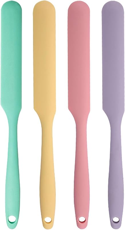 4 Espátulas Silicona Antiadherentes para Tarros y Botellas