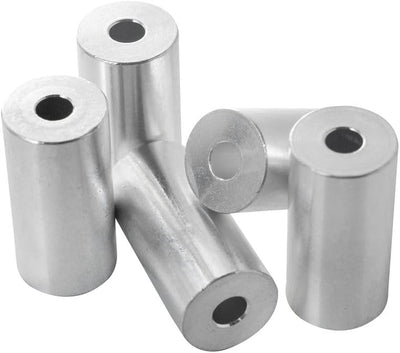 Espaciador aluminio 3/4x1/4 pulg redondo liso sin roscar