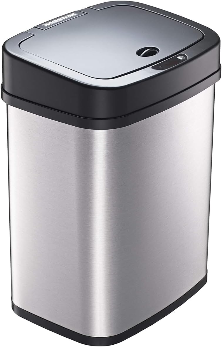 Cubo basura automático sensor infrarrojo 12l acero inox