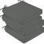 Set 4 cojines impermeables silla patio 19x19x3pulg con lazo
