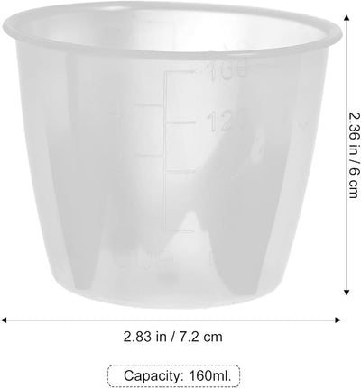 Taza medidora plástico alimenticio 5.4oz transparente cocina