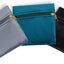 3 bolsas terciopelo con cremallera para joyas 4x4pulg azul