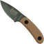 Cuchillo Candiru hoja fija funda polímero mango G10 marrón