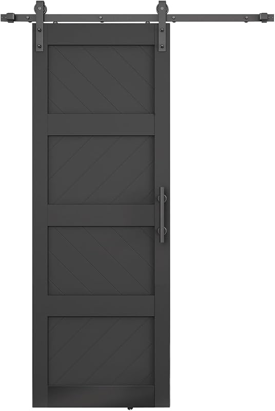 Puerta corredera granero 30x84" panel PVC ondulado