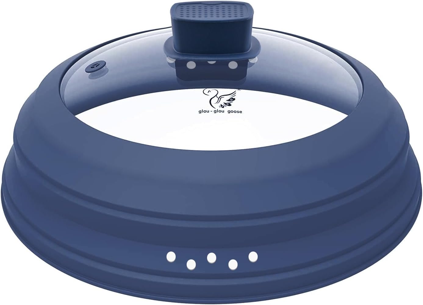 Tapa silicona plegable para microondas 11.8pulg azul oscuro