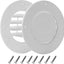 2 Cubiertas Ventilación Techo 6.5" RV 4-5/8"