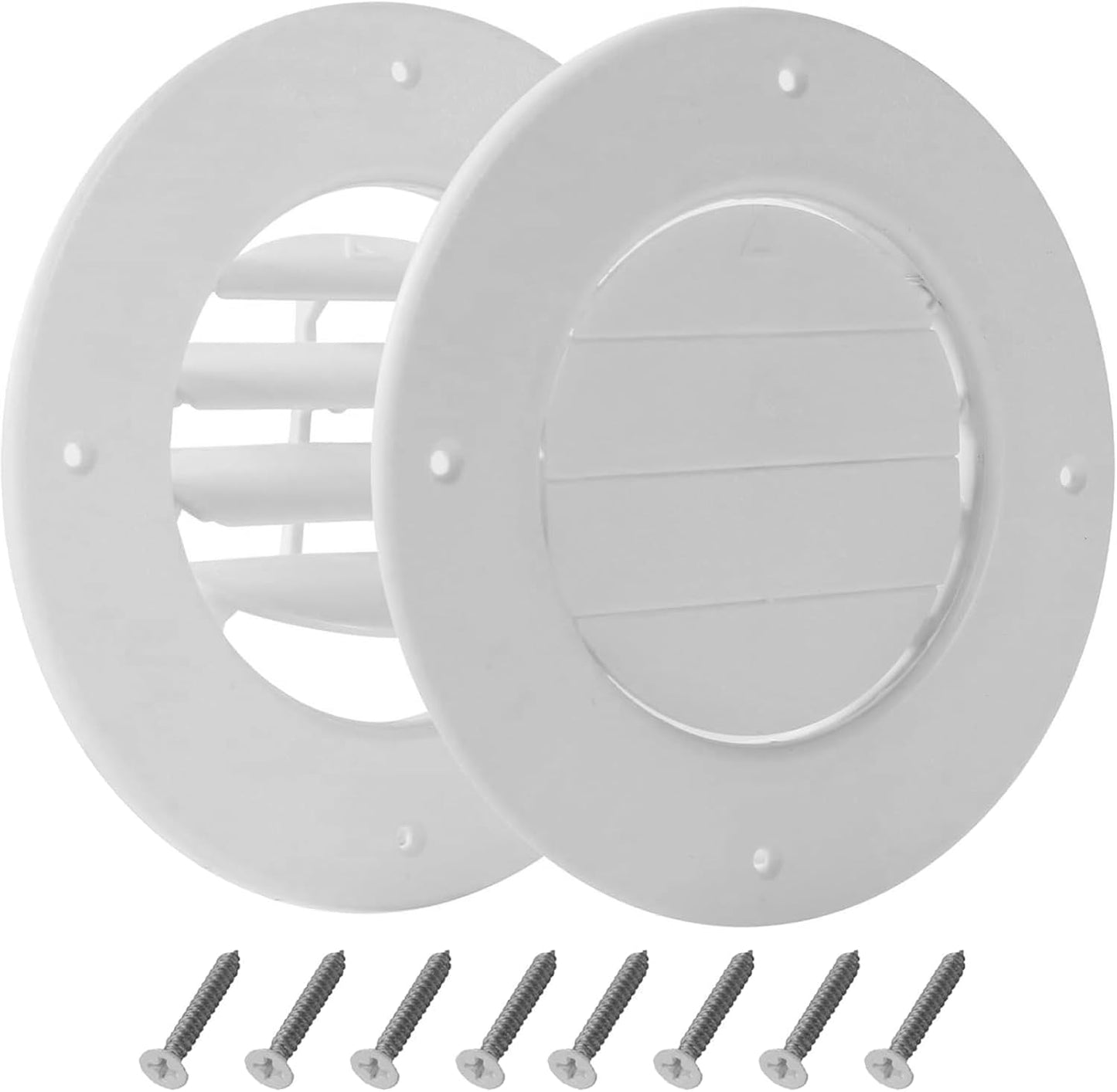 2 Cubiertas Ventilación Techo 6.5" RV 4-5/8"