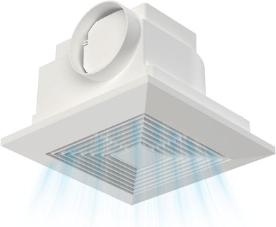 Extractor techo baño 100 CFM 9.8pulg 4pulg conducto