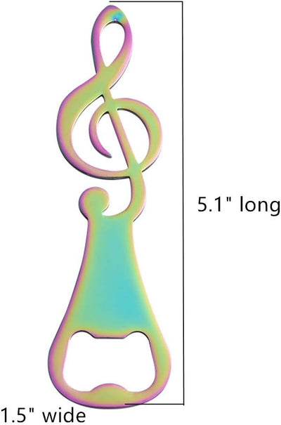 Abridor botellas música 4 pzas con notas para amantes de la música