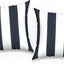 2 Fundas cojín cuadradas patio 16x16" azul marino