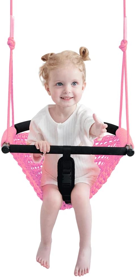 Columpio 2en1 para niños con cuerdas ajustables