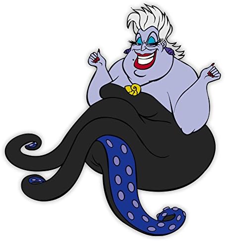 Adhesivo Little Mermaid Ursula 4x4