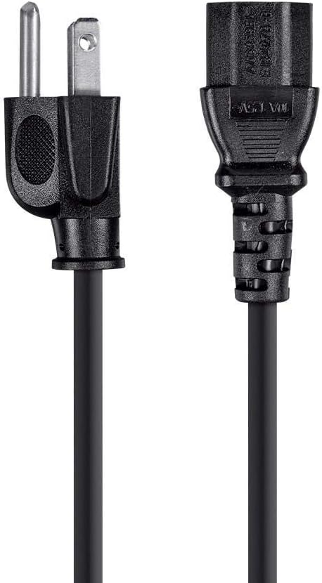 Cable alimentación PC 25pies 3 conductores 10A NEMA