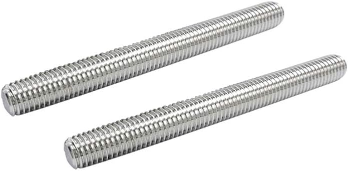 Varilla rosca acero inox M6-2.0 3.937pulg 2 Pzas