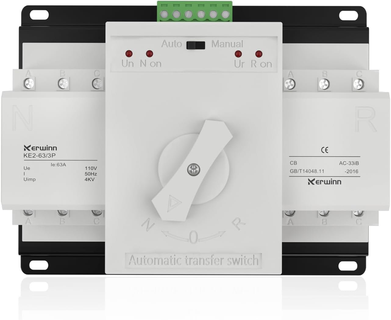 Interruptor transferencia doble potencia 110V 63A generador