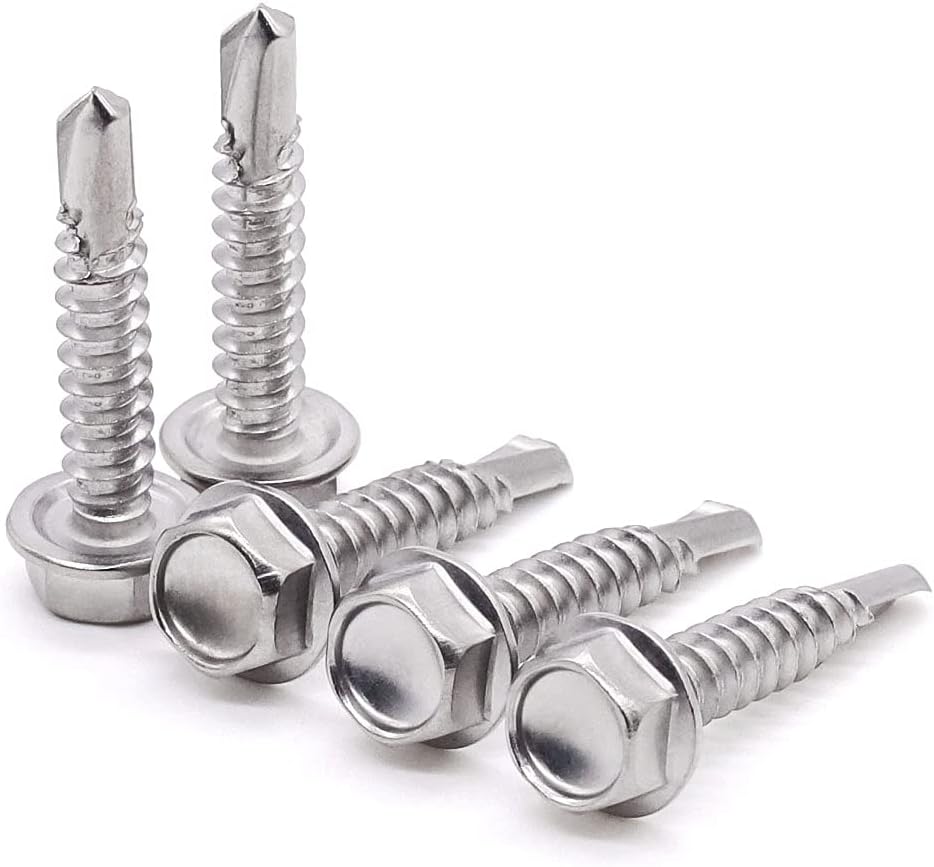 Tornillos acero inox 410 autoperforantes 50 pzas