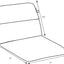 Cojín silla una pieza 40.5x21" resistente verde