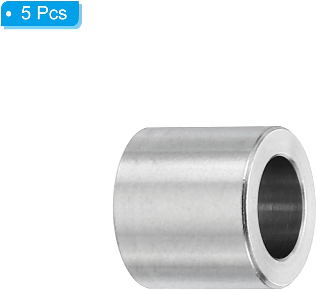 Espaciadores acero inox M6 0.394pulg diam ext 5 Pzas