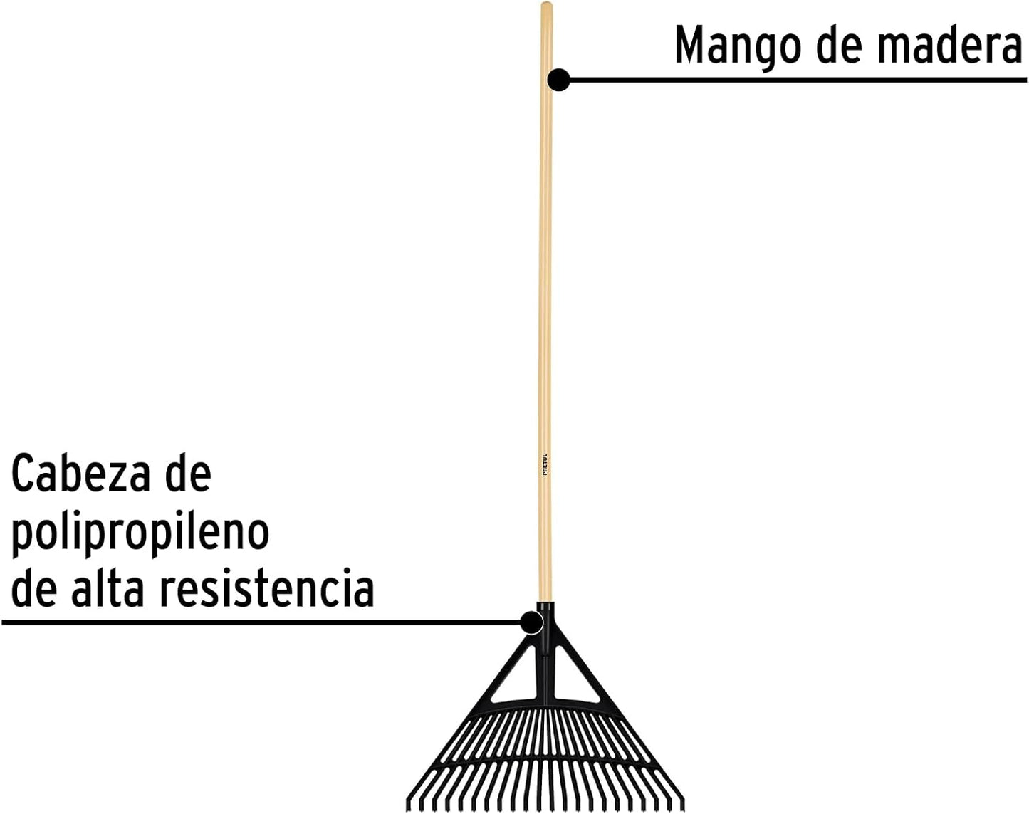 Escoba con 22 dientes