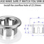 Set 4 Anillos Desbordamiento Fregadero Baño Plateado