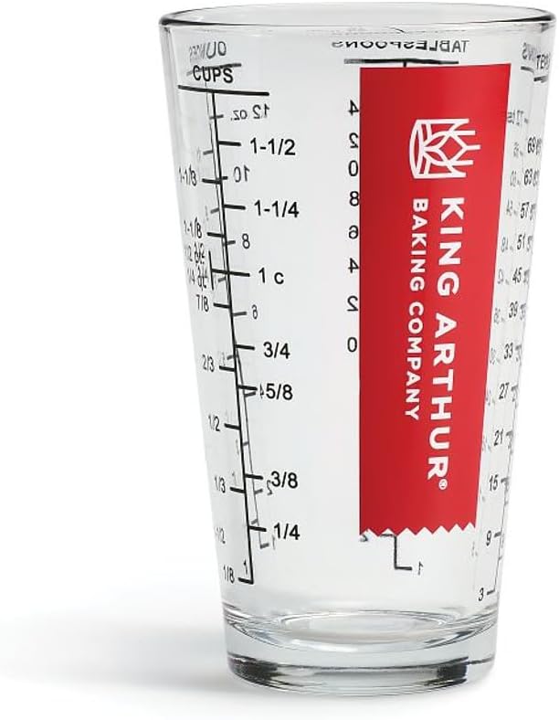 Vaso medidor vidrio pesado multiusos para líquidos y secos