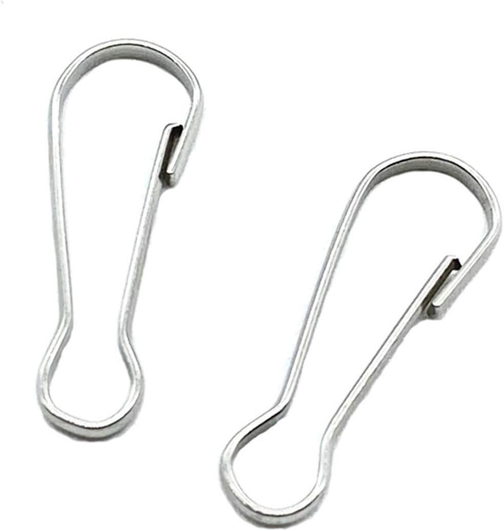 200 Ganchos Resorte 3/4pulg Níquel Accesorios Bandera