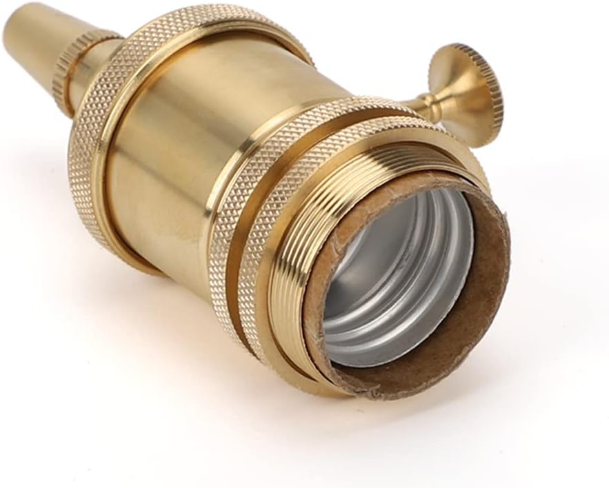Enchufe luz cobre soporte lámpara colgante 2 pzas