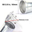 Tubo codo aluminio 2.5" 90 grados intercooler