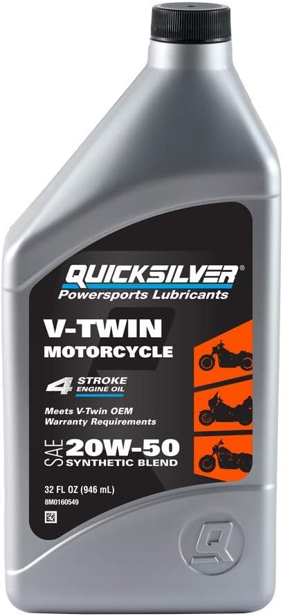 Aceite sintético motocicleta 20w-50 1qt