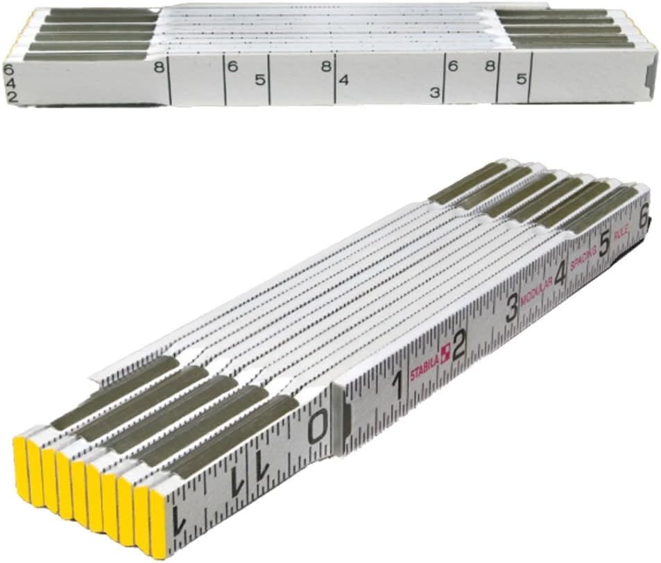 Regla plegable modular escala pulgadas 1/16