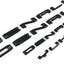 4 Letras Emblemas Denali Yukon XL 21-24 Negro Brillante