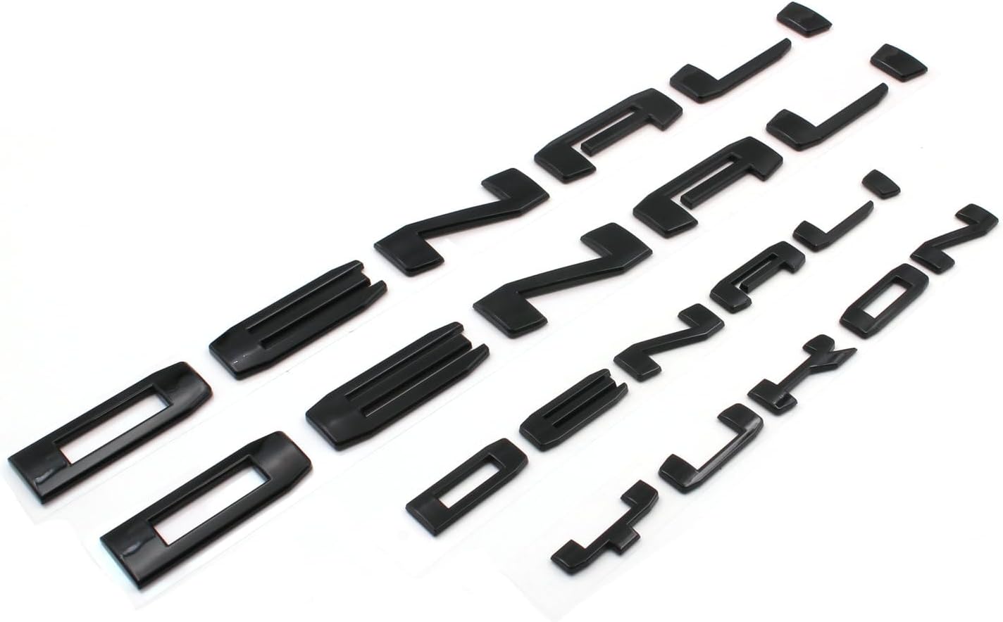 4 Letras Emblemas Denali Yukon XL 21-24 Negro Brillante
