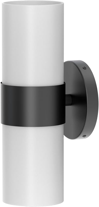 Aplique Doble Negro Mate para Iluminación Interior