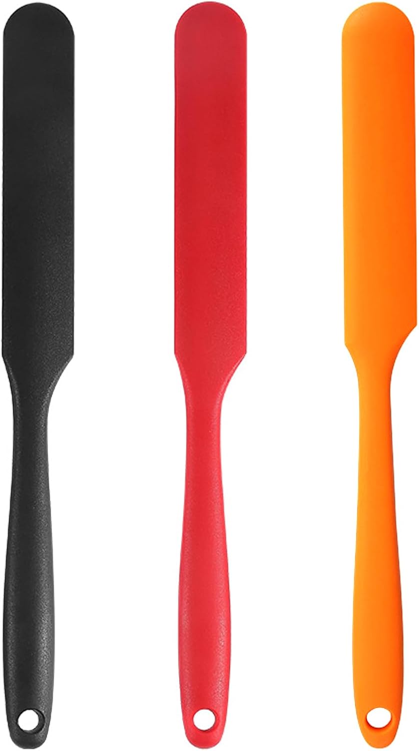 3 Pzas Espátulas Silicona Antiadherentes para Frascos