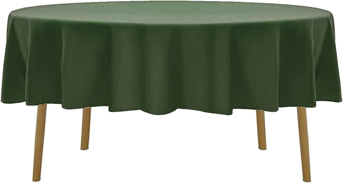 Mantel redondo poliéster 60pulg decorativo para boda comedor