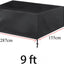 Cubierta antipolvo mesa billar 9ft plegable impermeable negro