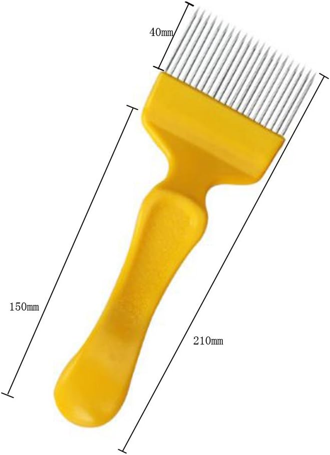 Tenedor acero inox 18 dientes para abejas