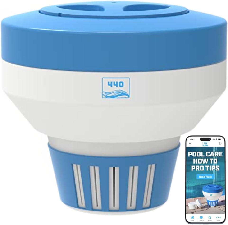 Dispensador flotante cloro piscina 3" plástico resistente